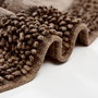 Mijölnir Juego de alfombrillas de baño de algodón Marrón